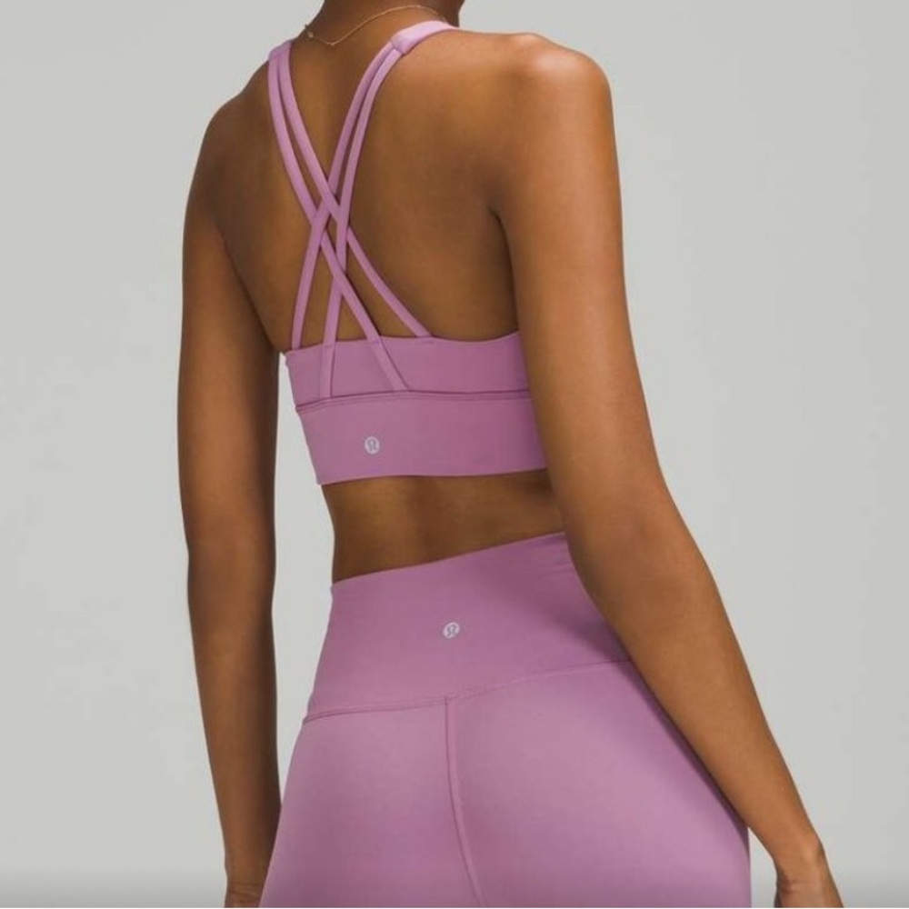 Lululemon Sports Bra Energy High-Neck Longline Medium Support